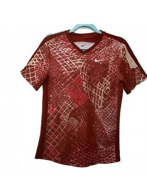 NWOT Nike Men's Court Dri-Fit Victory Tennis Rugged Orange/White size XS